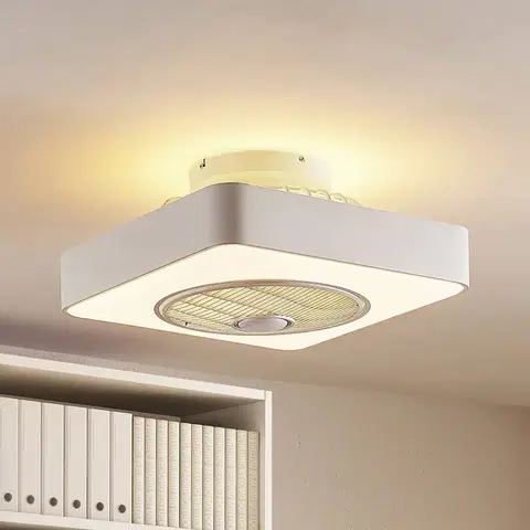Stropní ventilátory se světlem Lindby Lindby Danischa LED stropní ventilátor