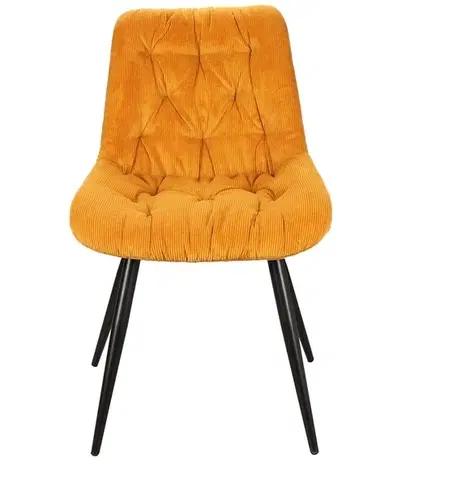 Židle Kasvo PRAGA STRUKS židle jídelní Fjord 66 - žlutá