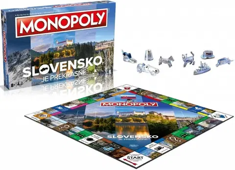 Hračky společenské hry HASBRO - Monopoly Slovensko je překrásné