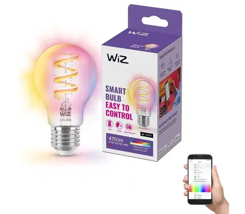 Svítidla WiZ LED RGBW Stmívatelná žárovka A60 E27/6,3W/230V 2200-6500K Wi-Fi - WiZ 