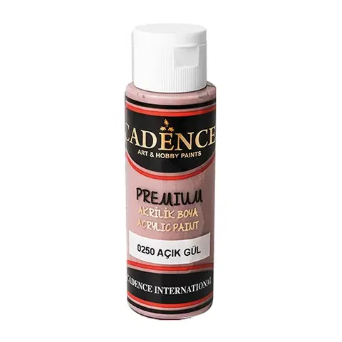 Hračky CADENCE - Akrylová barva CADENCE Premium, starorůžová, 70 ml