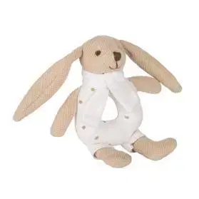 Hračky CANPOL BABIES - Zajíček Bunny s chrastítkem béžový