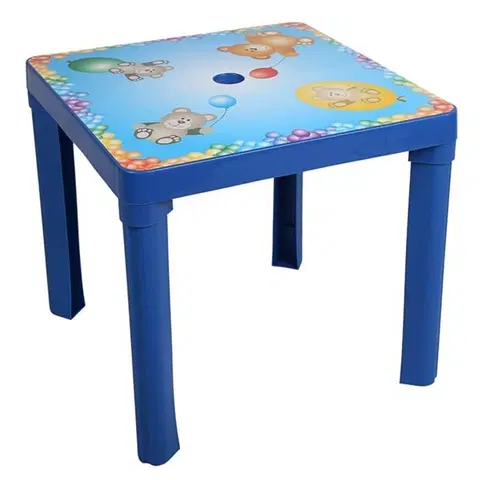 Hračky na zahradu STAR PLUS - Dětský zahradní nábytek - Plastový stůl modrý