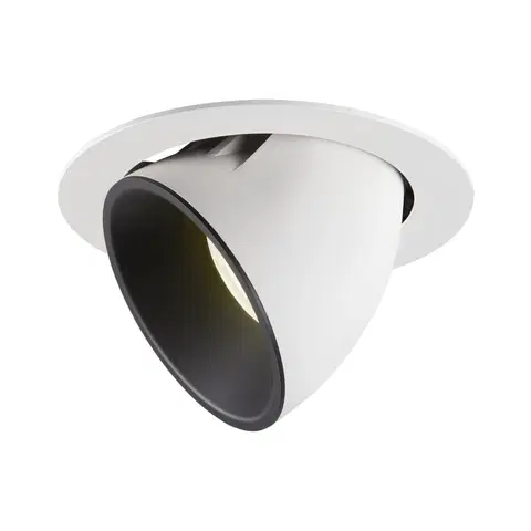 LED podhledová svítidla SLV BIG WHITE NUMINOS GIMBLE XL zápustné stropní svítidlo bílé/černé 4000 K 55° 1006080