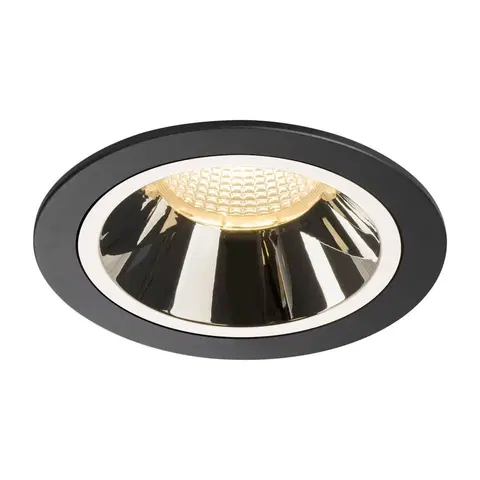 LED podhledová svítidla SLV BIG WHITE NUMINOS DL L vnitřní LED zápustné stropní svítidlo černá/chrom 3000 K 55° 1003945