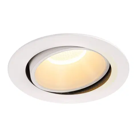 LED podhledová svítidla SLV BIG WHITE NUMINOS MOVE DL XL vnitřní LED zápustné stropní svítidlo bílá/bílá 3000 K 20° otočné a výkyvné 1003734