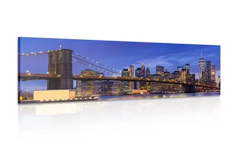 Obrazy města Obraz okouzlující most v Brooklynu