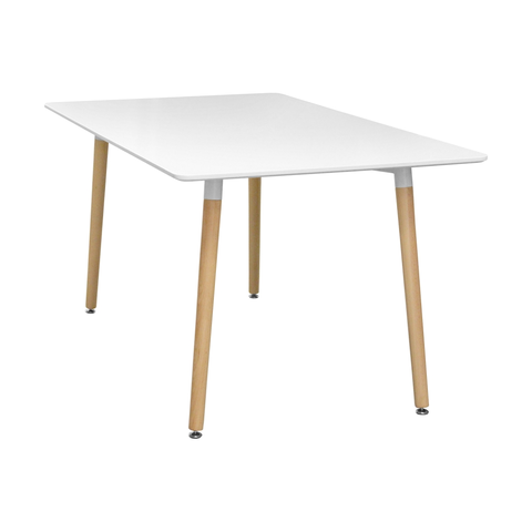 Jídelní stoly Jídelní stůl FARUK 140x90 cm, bílý
