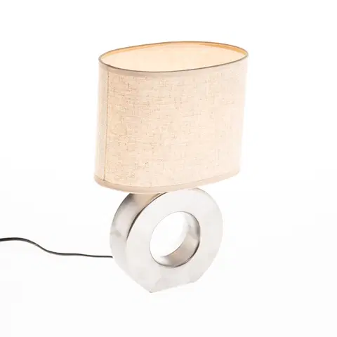 Stolni lampy Moderne tafellamp grijs E27 - Tohu