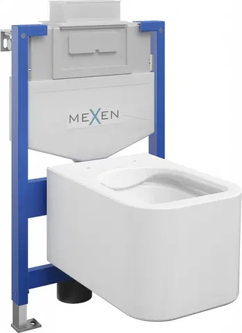Záchody MEXEN/S WC předstěnová instalační sada Fenix XS-U s mísou WC Elis,  bílá 6853391XX00