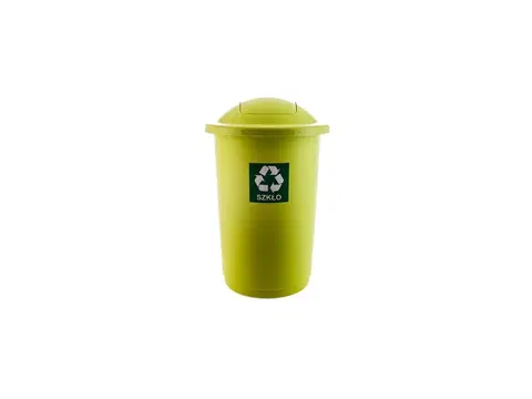 Odpadkové koše PLAFOR - Koš odpadkový ke třídění odpadu 50l zelený