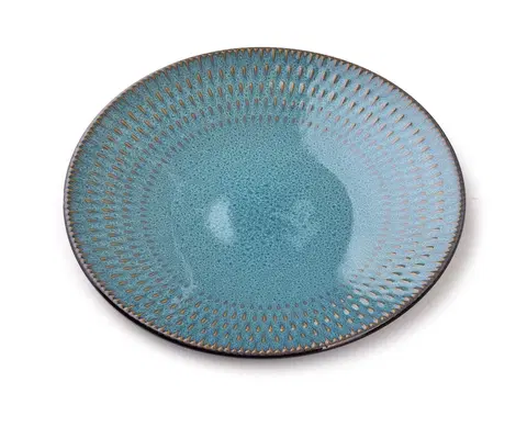 Talíře Affekdesign Dezertní talíř ERICA 21,5 cm modrý