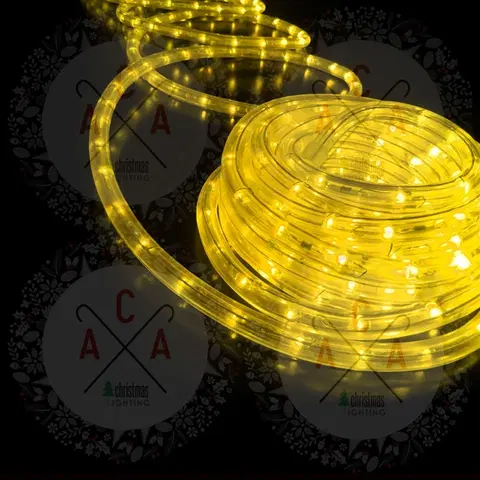 Světelné kabely ACA Lighting Vánoční LED hadice žlutá 100m IP20 R100M3WYC