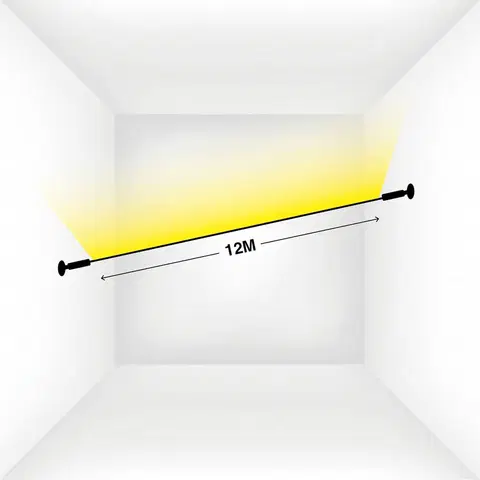 LED profily The Light Group Profil SLC SkyLine pro LED pásky, délka 12 m