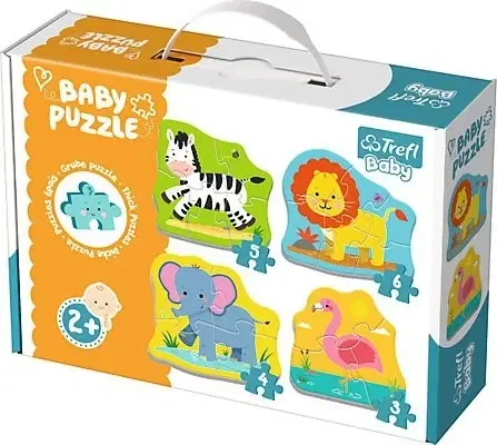 Hračky puzzle TREFL - Puzzle baby classic zvířátka safari