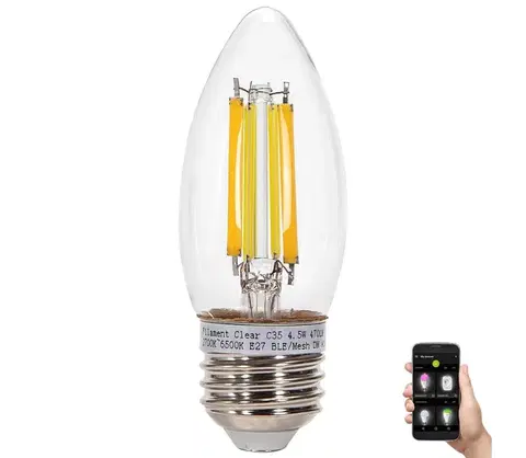 LED osvětlení  B.V. LED Žárovka FILAMENT C35 E27/4,5W/230V 2700-6500K -  