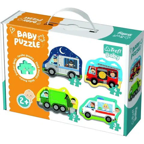 Puzzle Puzzle TREFL Baby Dopravní prostředky 4v1 3 4 5 a 6 dílků
