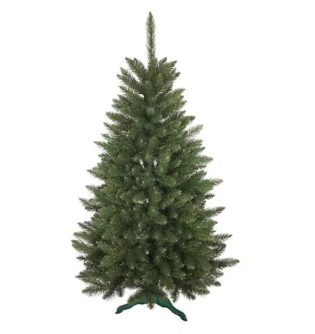 Vánoční stromky Krásný umělý vánoční stromek zelený smrk 150 cm