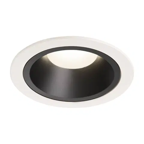 LED podhledová svítidla SLV BIG WHITE NUMINOS DL L vnitřní LED zápustné stropní svítidlo bílá/černá 4000 K 55° kardan, otočné a výkyvné 1003979