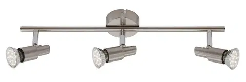 LED bodová svítidla BRILONER Bodové svítidlo 47,5 cm 3xGU10 9W 840lm matný nikl BRI 2907-032