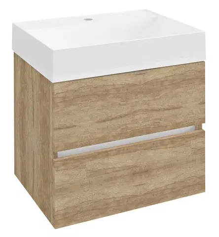Koupelnový nábytek SAPHO ODETTA umyvadlová skříňka 57x50x43,5cm, dub alabama DT060-2222