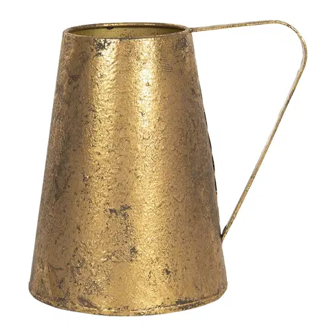 Džbány Zlatý dekorační džbán s patinou Bernetta - 22*16*21 cm Clayre & Eef 6Y4190