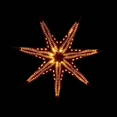 Vánoční světelná hvězda STERNTALER Sterntaler Samt papírová hvězda, Ø 75 cm černá