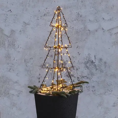 Vánoční venkovní dekorace STAR TRADING LED venkovní dekorace Light Tree Foldy, výška 90 cm