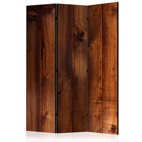 Paravány Paraván Pine Board Dekorhome 135x172 cm (3-dílný)