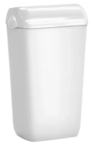 Odpadkové koše SAPHO COLORED odpadkový koš nástěnný s víkem 23l, ABS, bílá A74201-1