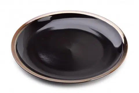 Talíře Affekdesign Porcelánový talíř Cal 24 cm černý