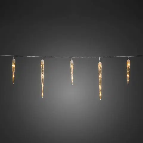 Vánoční světelné závěsy Konstsmide Christmas LED pohádkové světlo icicle 500 cm