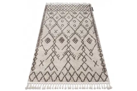 Koberce a koberečky Dywany Lusczow Kusový shaggy koberec BERBER TANGER krémový, velikost 200x290