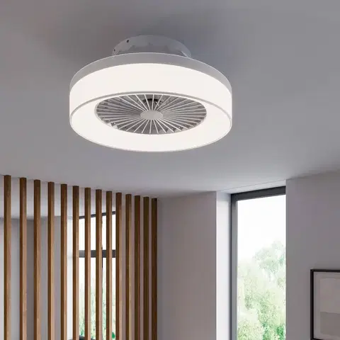 Stropní ventilátory se světlem Starluna Starluna Circuma LED stropní ventilátor, bílý