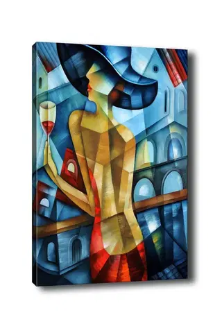 Obrazy Wallity Obraz na plátně Cubism lady 50x70 cm