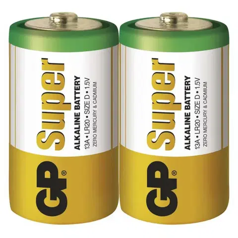 Jednorázové baterie GP Batteries GP Alkalická baterie GP Super LR20 (D) fólie 1013402000