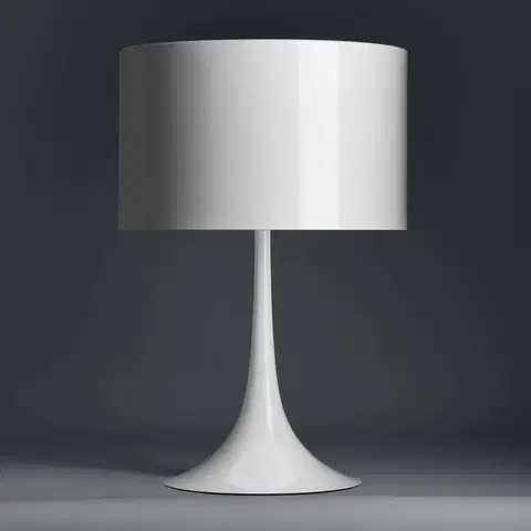 Stolní lampy FLOS FLOS Spun Light T1 - bílá stolní lampa