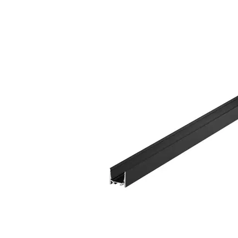 Profily SLV BIG WHITE GRAZIA 20, profil na stěnu, LED, standard, hladký, 3m, černý 1000525