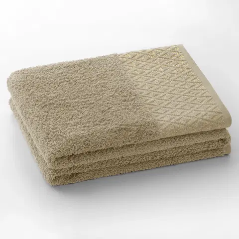 Ručníky Bavlněný ručník DecoKing Andrea béžový, velikost 50x90