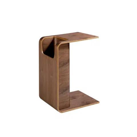 Luxusní a designové příruční stolky Estila Dřevěný příruční stolek Vita Naturale moderní hnědý 60cm