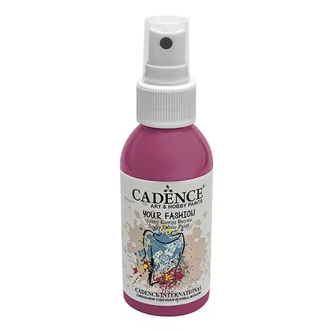 Hračky CADENCE - Textilná farba,sprej,25ml,ružová