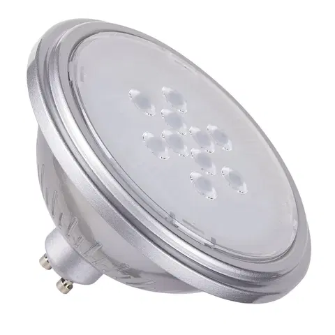 LED žárovky SLV BIG WHITE QPAR111 GU10 LED světelný zdroj stříbrný 7 W 2700 K CRI 90 25° 1005291