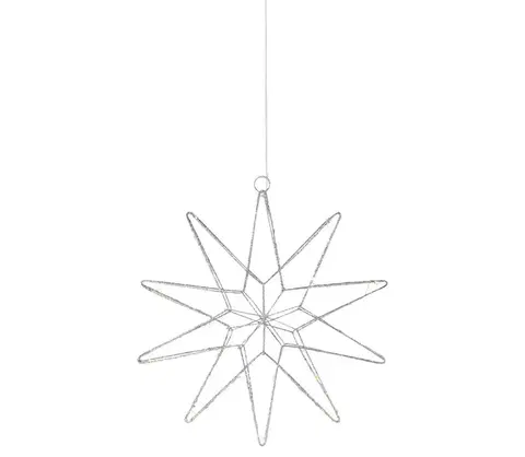 Vánoční dekorace Markslöjd Markslöjd 705750 - LED Vánoční dekorace GLEAM LED/0,6W/3xAA stříbrná 