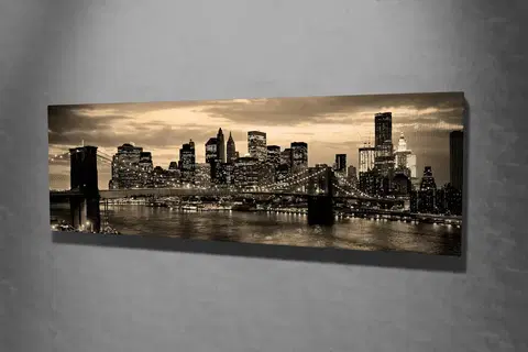Obrazy Obraz na plátně Williamsburgský mos 80 x 30 cm