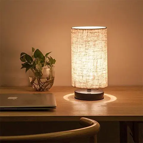 Lampy a lampičky Stolní lampa AYD krémová