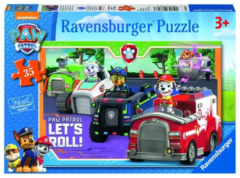 Hračky puzzle RAVENSBURGER - Tlapková Patrola; 35 dílků