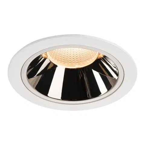 LED podhledová svítidla SLV BIG WHITE NUMINOS DL XL vnitřní LED zápustné stropní svítidlo bílá/chrom 2700 K 20° 1003999
