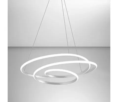 Svítidla Gea Luce Gea Luce DIVA S G BIANCO - LED Stmívatelný lustr na lanku DIVA LED/44W/230V bílá 