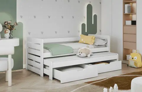 Postele Detská posteľ s prístelkou Tomasz Provedení: Borovice přírodní