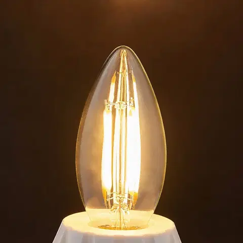 LED žárovky Lindby E14 LED svíčka žárovka filament 4W, 470 lm, 2700 K